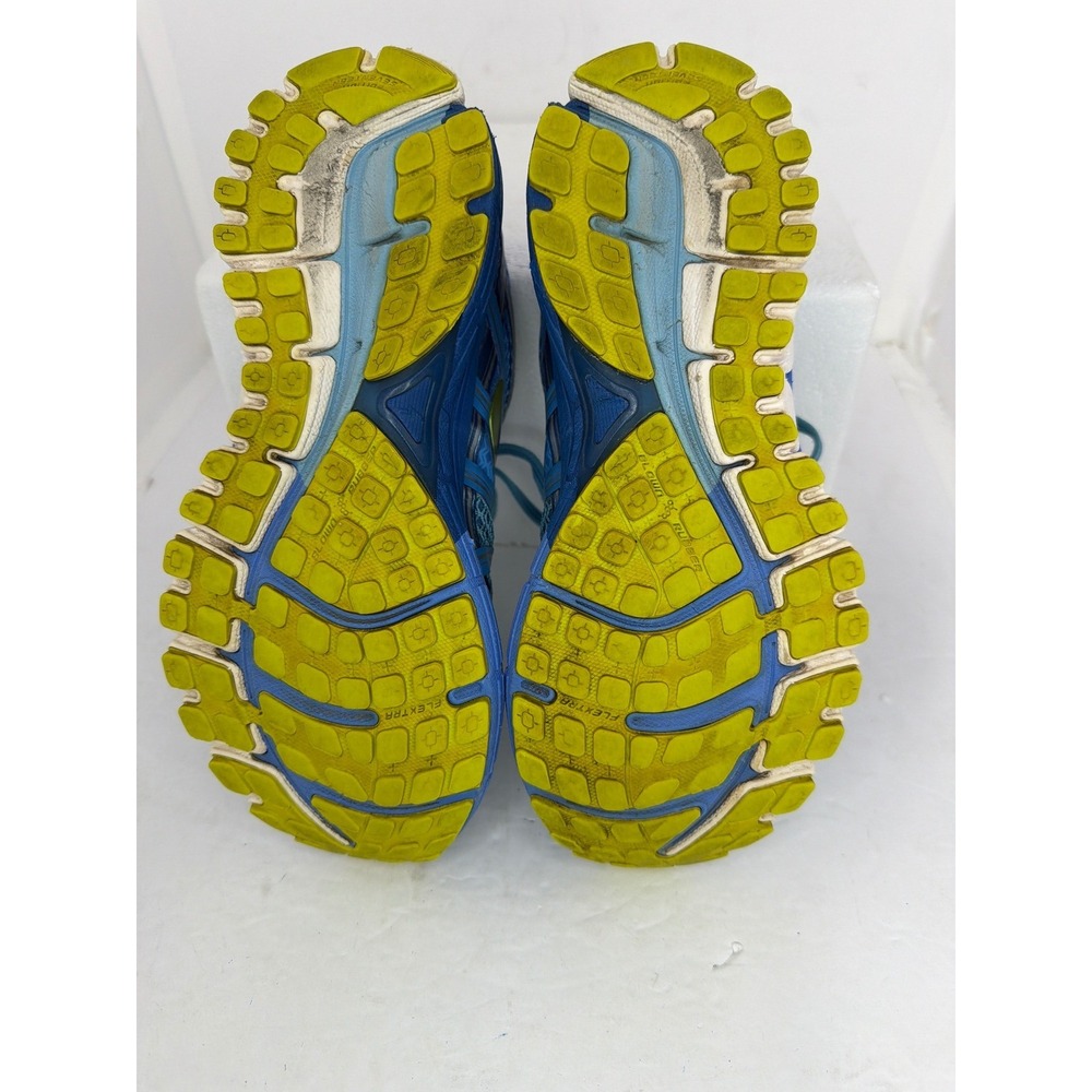 Brooks Adrenaline GTS 17 Blue Lime Green Running Shoes Womens 8.5 1202311B464 - Picture 4 of 9